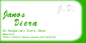 janos diera business card